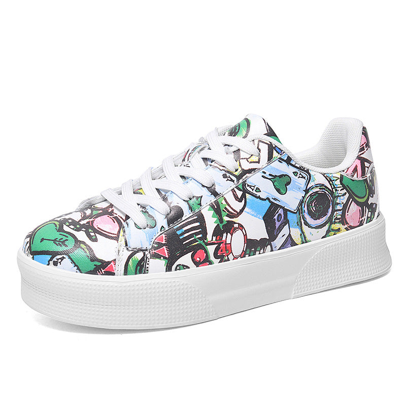 Graffiti Print Sophie Laurie Low-Top Sneakers