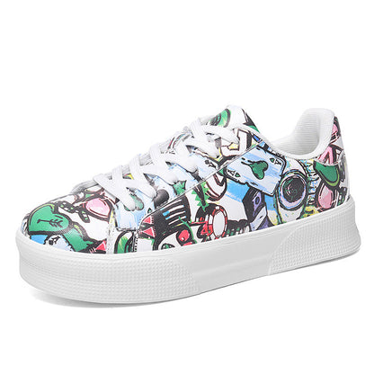 Graffiti Print Sophie Laurie Low-Top Sneakers