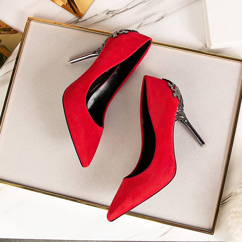 Elegant Suede High Heels by Sophie Laurie