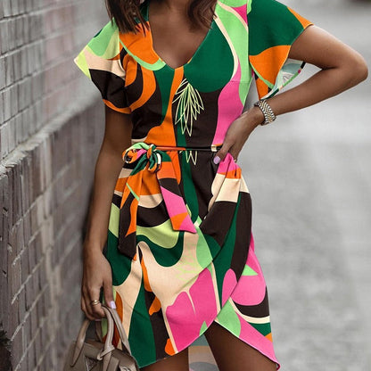 Vibrant Print Sophie Laurie Summer Commuter Dress