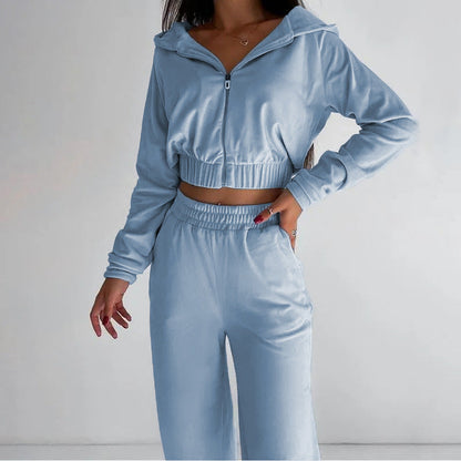Chic Sophie Laurie Two-Piece Sweatshirt Lounge Set