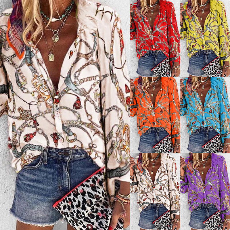 Vibrant Printed Sophie Laurie Street Style Shirt