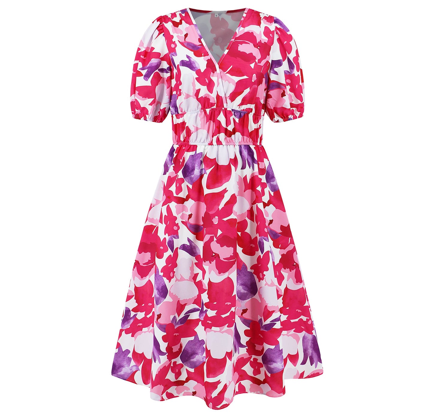 Bohemian Floral V-Neck Dress by Sophie Laurie