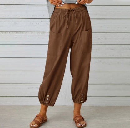 Relaxed Cotton Linen Pants Sophie Laurie