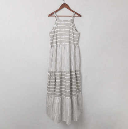 Striped Halter Maxi Dress Sophie Laurie