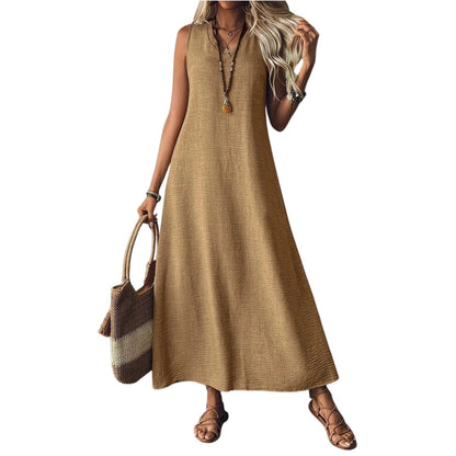 Chic Hemp Sleeveless Dress Sophie Laurie