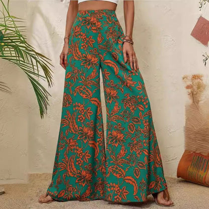 Elegant Floral Wide Leg Pants by Sophie Laurie
