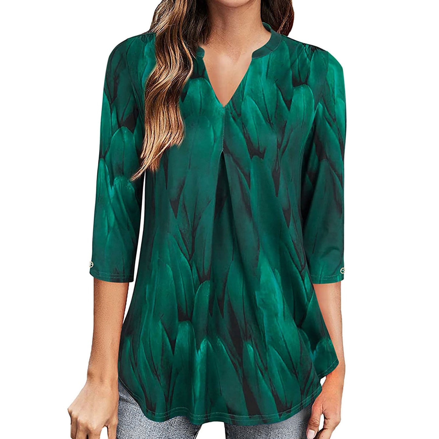 Floral V-Neck Top by Sophie Laurie