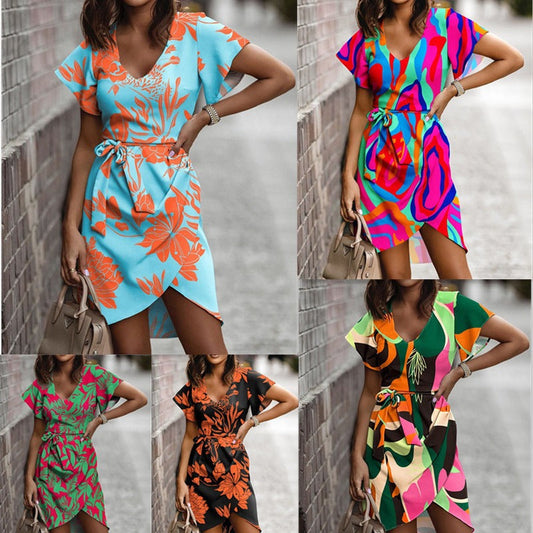Vibrant Print Sophie Laurie Summer Commuter Dress