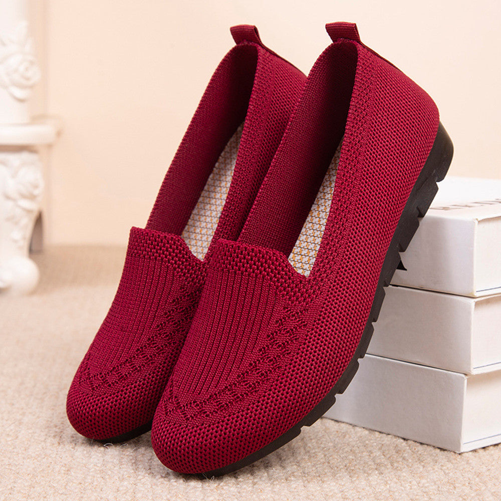 Breathable Sophie Laurie Net Cloth Slip-On Shoes