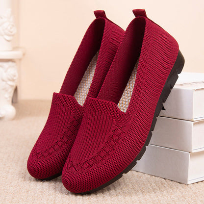 Breathable Sophie Laurie Net Cloth Slip-On Shoes
