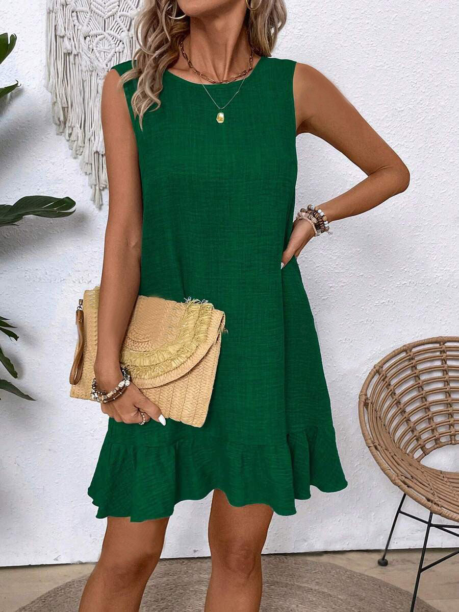 Ruffle Sleeveless Summer Dress by Sophie Laurie