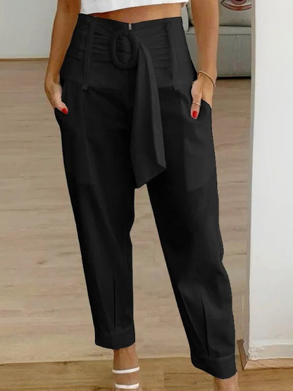 Floral Linen Cropped Pants Sophie Laurie Women’s