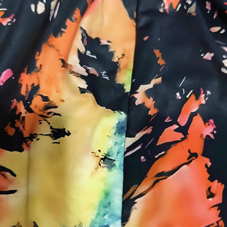 Vibrant Tie Dye V-Neck Dress Sophie Laurie