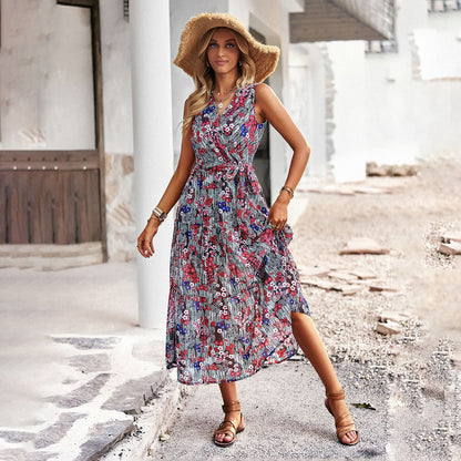 Chic Floral Sophie Laurie Vacation Midi Dress