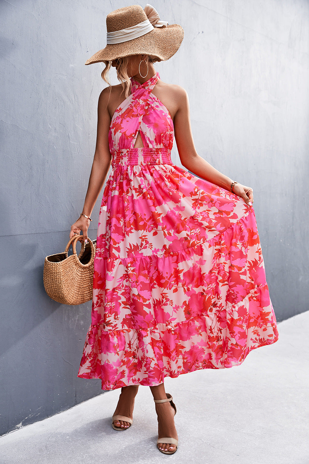 Chic Halter Backless Dress by Sophie Laurie