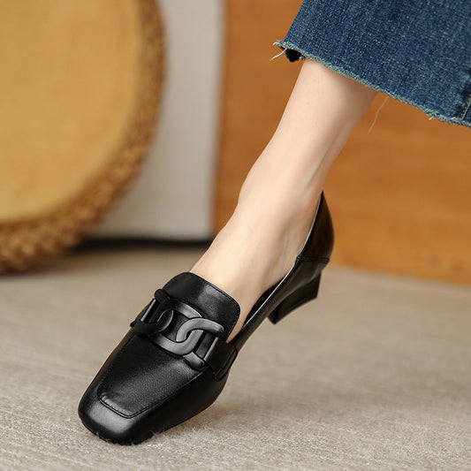 Retro Chunky Heel Pumps by Sophie Laurie