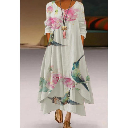 Artistic Floral Swing Dress by Sophie Laurie