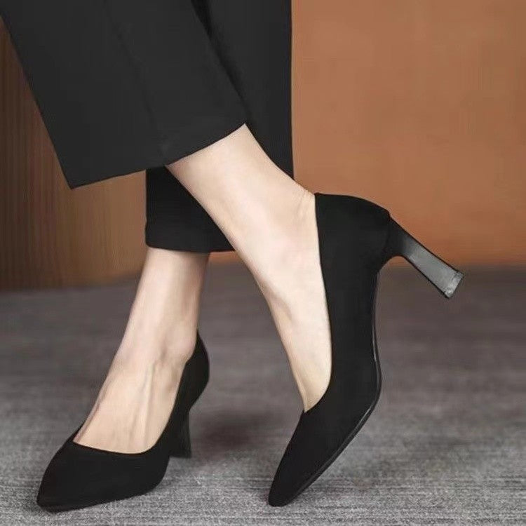 Elegant Black Stiletto Heels by Sophie Laurie