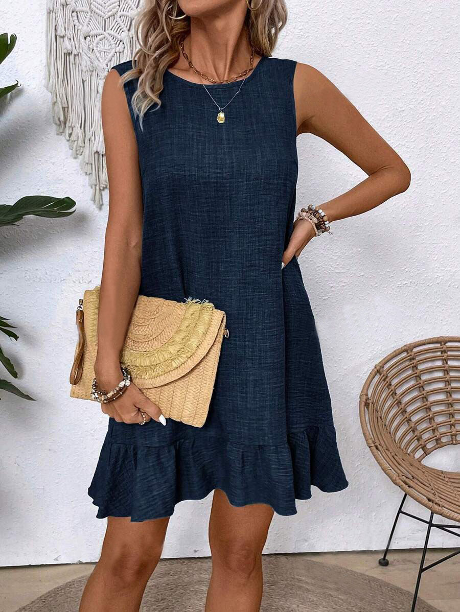 Ruffle Sleeveless Summer Dress by Sophie Laurie