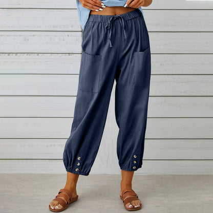 Relaxed Cotton Linen Pants Sophie Laurie