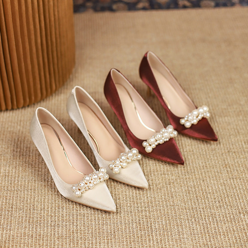 Elegant Sophie Laurie Rhinestone Wedding Heels