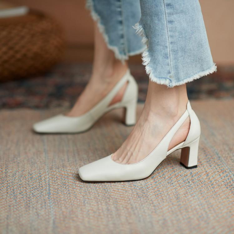 Elegant Block Heel Pumps by Sophie Laurie