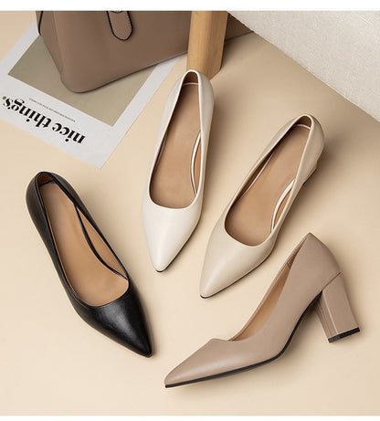 Chic Pointed High Heels by Sophie Laurie