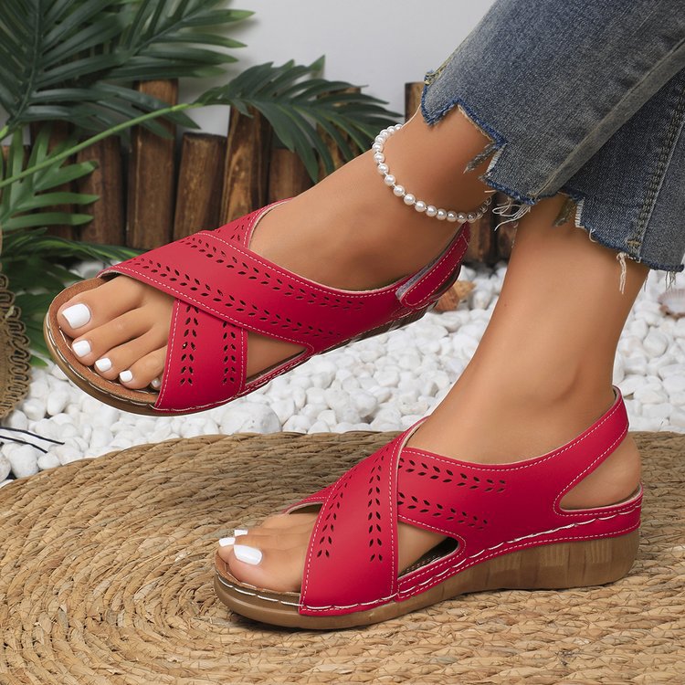 Chic Comfort Sophie Laurie Plus Size Wedge Sandals