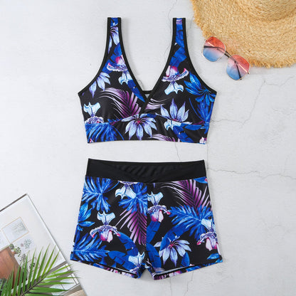 Vibrant Printed Boxer Bikini by Sophie Laurie
