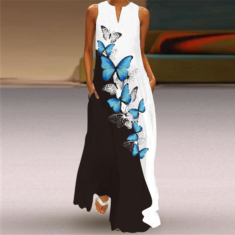 Vibrant Print Long Dress Sophie Laurie