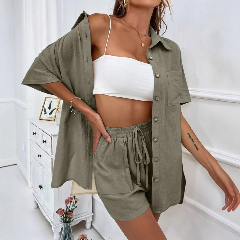 Chic Sophie Laurie Shirt & Shorts Set