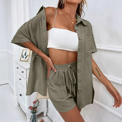 Chic Sophie Laurie Shirt & Shorts Set