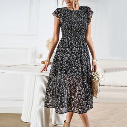 Elegant Floral Sophie Laurie Summer Midi Dress