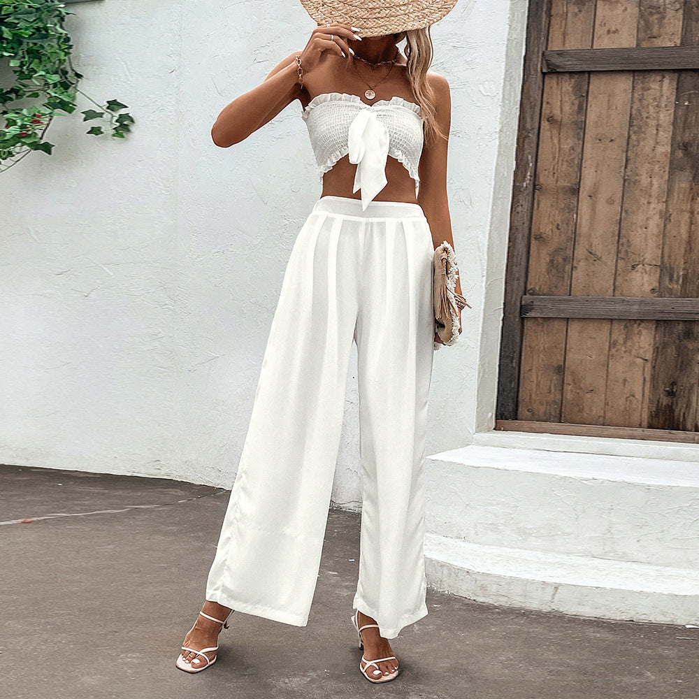 Ruffled White Set Sophie Laurie Pinterest-Inspired Outfit