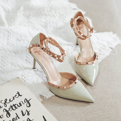 Chic Rivet High Heels by Sophie Laurie