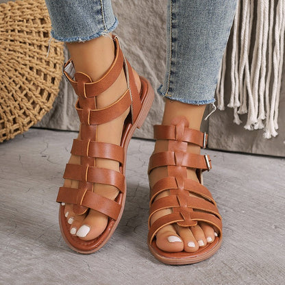 Chic Roman Sophie Laurie Hollow Sandals