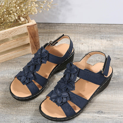 Floral Comfort Sophie Laurie Wedge Sandals