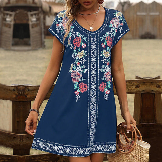 Floral Print Sophie Laurie Summer Casual Dress
