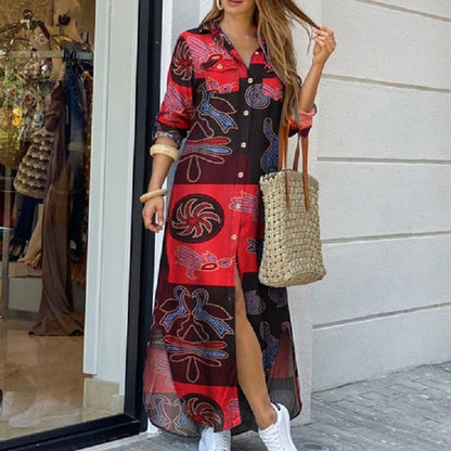 Vibrant Print Sophie Laurie Shirt Dress