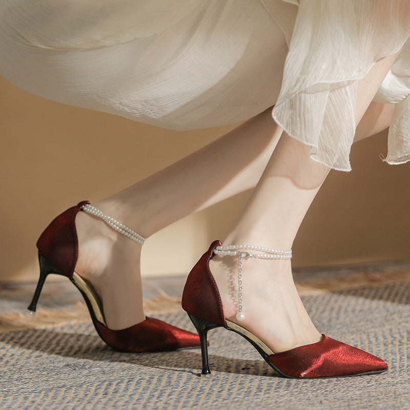 Elegant Sophie Laurie Stiletto Buckle Sandals