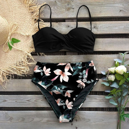 Floral High Waist Bikini by Sophie Laurie
