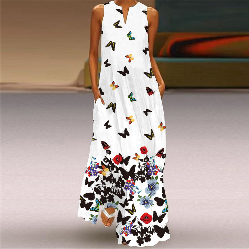 Vibrant Print Long Dress Sophie Laurie