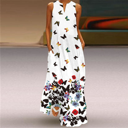 Vibrant Print Long Dress Sophie Laurie