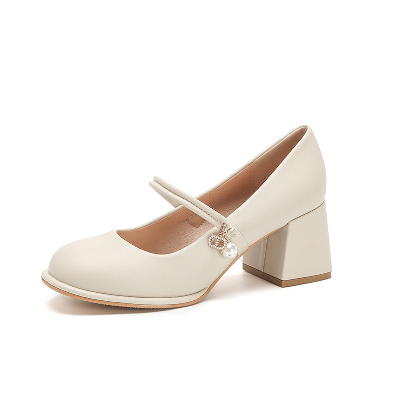Elegant Chunky Heel High Heels by Sophie Laurie
