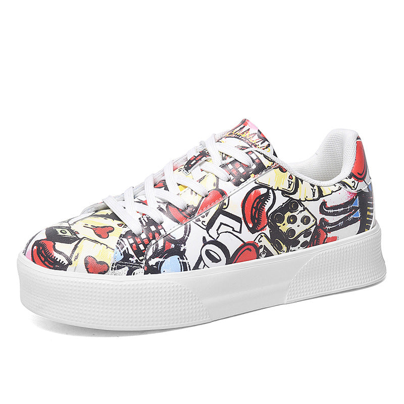 Graffiti Print Sophie Laurie Low-Top Sneakers