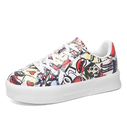 Graffiti Print Sophie Laurie Low-Top Sneakers