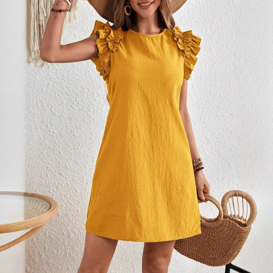 Chic Ruffle Sleeve Sophie Laurie Summer Dress