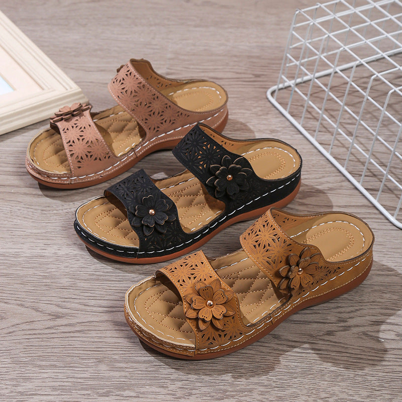 Pinterest-Inspired Sophie Laurie Floral Flat Sandals