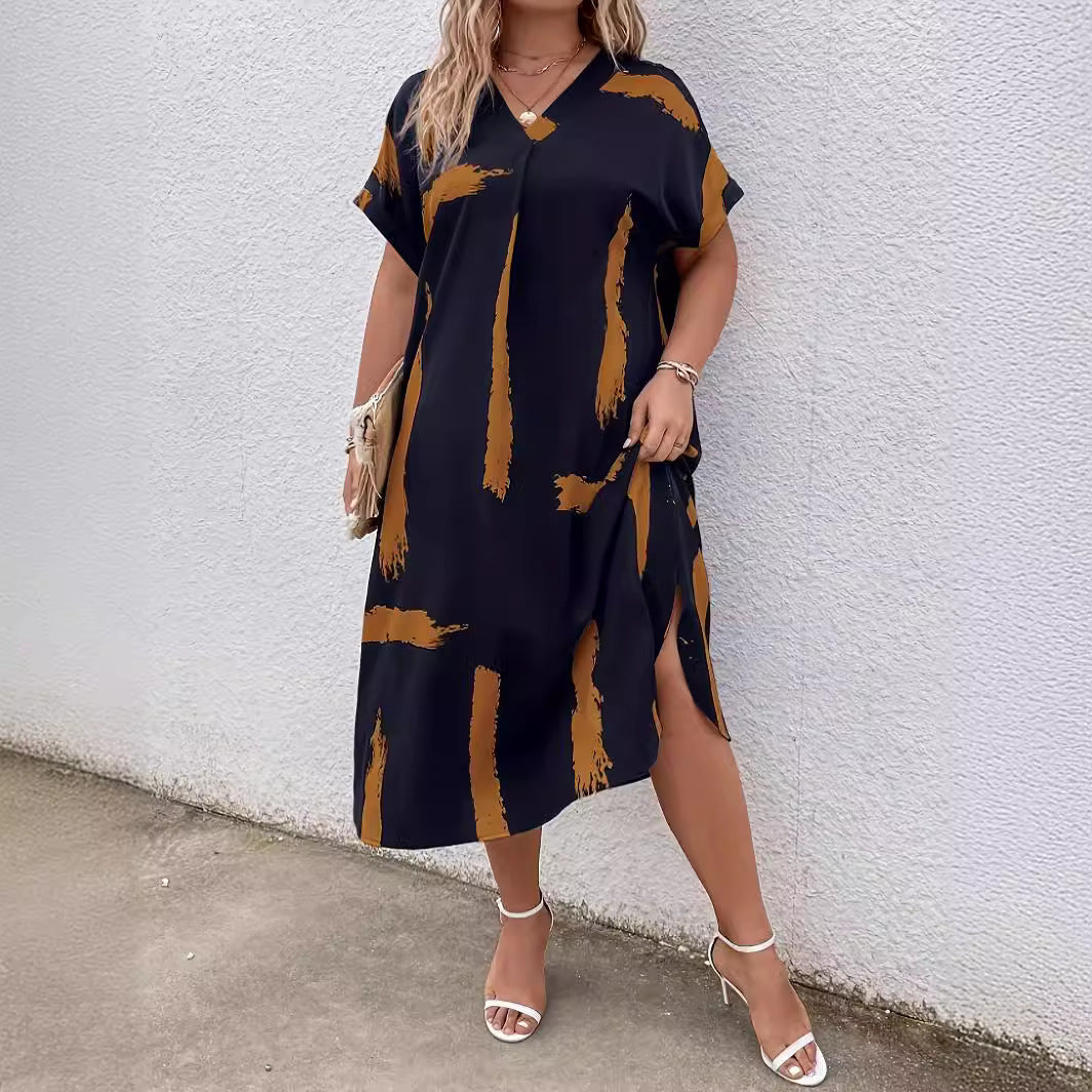 Modern Geometric Sophie Laurie Dolman Maxi Dress